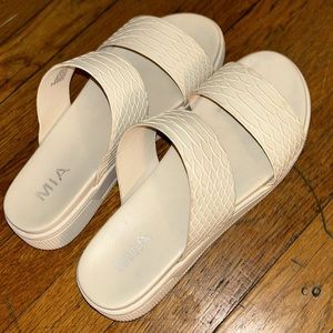 MIA women’s platform double strap sandals